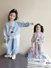 Conjunto Deportivo para Niñas Otoño 2026 Nuevo Sudadera Casual de Primavera y Otoño para Niños Conjunto de Dos Piezas Moderno y a la Moda para Bebé
