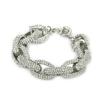 Hip-Hop Europeu e Americano Dominante Joias Masculinas e Femininas Estéreo Oval Full Diamond Bambu Tendência Acessórios de Colar