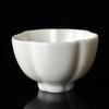 Taza de Té Blanca Marfil Horno Ru Taza Maestra Posavasos Individual Taza de Té Taza de Té de Cerámica Regalo de Acompañamiento Boca Grande