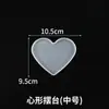 Proveedores de fabricantes pegamento de cristal tamaño de mesa pequeño ovalado amor rectangular redondo mesa taza de té base molde de silicona