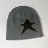 Gorro Minimalista Estrela de Cinco Pontas Estilo Japonês Transfronteiriço Gorro de Tricô de Rua Unissex Quente Versátil Personalidade Casual Gorro Pulôver