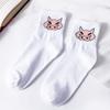 Calcetines de Dibujos Animados Transfronterizos para Mujer, Calcetines de Media Pantorrilla para Otoño e Invierno, Algodón Peinado Estilo Coreano, Calcetines Cortos de Algodón Puro Lindos y Originales Estilo Japonés