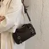 Outono 2026 Nova Bolsa Almofada Retro de Couro Macio Bolsa de Mão de Nicho de Alta Qualidade para o Dia a Dia Ombro Único Versátil Bolsa de Mão