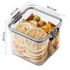 Pote Hermético de Grau Alimentício para Uso Doméstico Combinação Transparente Pote de Armazenamento de Cozinha Grãos Cereais Lanches Produtos Secos Garrafa Caixa de Armazenamento