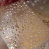 Pegatinas para Uñas Tensor Lujo Ligero Patrón de Moneda de Cobre que Trae Fortuna M1343 Lindas Pegatinas para Uñas de Bolsa de la Suerte de Caqui de Año Nuevo