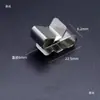 Colección Completa de Accesorios para Soportes Fotovoltaicos, Clips para Cables de Paneles Solares, Clips para Cables de Paneles Fotovoltaicos de 4 Cuadrados de 2 Hilos, Abrazaderas de Acero Inoxidable