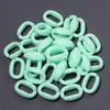 Fivela de abertura em forma de U de acrílico Macaron Color Chain Fivela de corrente de olho Máscara de corrente DIY Bolsa Conexão Acessórios de joias
