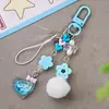 Letra Creativa Colgante de Corazón con Lazo Luminoso Estilo Coreano Acrílico con Recubrimiento UV Decoración Llavero Accesorio para Bolso