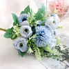 Pequeño Ramo de Rosas Té con Capullos, Flores Estilo Rose Ins, Ramo de Novia de Mano, Arte Floral, Decoración del Hogar, Estilo Ins