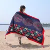 Lago Salado Chaka Noroeste Grande Turismo Estilo Étnico Bufanda Bufanda Nueva de Verano para Mujer Playa Marina Chal Protector Solar Delgado