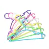 Cabides Plásticos Coloridos Antiderrapantes para Crianças, Cabides Sólidos para Roupas de Bebê, Cabides Sem Marcas para Bebês e Crianças