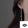 Pendientes de Aro Lisos con Pasador de Plata 925 para Mujer 2025 Nuevo Popular Diseño de Nicho Pendientes de Gama Alta Pendientes de Lujo Accesible