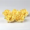 34 tipos de cabezas de flores de rosa amarillas artificiales de seda estilo europeo para horquillas DIY, arreglos florales y decoraciones de gorros de graduación