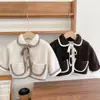 Abrigo de Algodón Estilo Coreano para Bebé Invierno 2025 Nuevo Estilo con Forro de Felpa Lana de Cordero Terciopelo de Conejo Engrosado Cálido Ropa de Abrigo de Piel