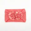 Accesorios para el cabello de bebé de color sólido, Diadema de flor de nailon sin costuras para bebé, Diadema de ala ancha para niños, Lazo
