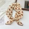 68 Algodón y Lino Estilo Coreano Pañuelo Cuadrado Pequeño para Mujer Primavera y Otoño Versátil Suave Transpirable Protección para el Cuello Pañuelo Fino Decorativo Pañuelo Pequeño