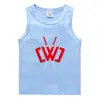 Chaleco de verano para niños 2023 estilo coreano algodón casual playera interior absorbente de sudor dulce sin mangas para niños