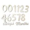Spot Crescimento do Bebê Letras Numéricas de Madeira Meses Dia Mês Marca 100 Dias Lua Cheia Festa de Aniversário Adereços de Foto