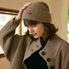 Gorro Unisex Casual Versátil para Deportes Urbanos 100% Cachemira Pura, Nuevo Estilo Otoño e Invierno, Cortavientos y Cálido, Estilo Simple