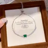 Pulsera Cuadrada de Circonita Súper Brillante Estilo Coreano, Brazalete Fresco Dulce Delicado Suave, Joyería de Mano de Lujo Ligero de Alto Nivel y Temperamento