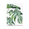 Pintura decorativa moderna em estilo nórdico, pintura pastoral de pequenas folhas de plantas verdes frescas, pintura de arte central, casa de família, pintura suspensa