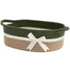 Cesta de armazenamento de corda de algodão trançada cesta de corda de algodão com alça cesta fofa cesta de presente cesta decorativa cesta de armazenamento