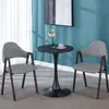 Mesa Redonda Tulipán Blanco, Mesa de Comedor Pequeña Estilo Ins para Apartamento, Mesa de Ocio para Balcón, Mesa Redonda para Cafetería de Té de Leche y Postres