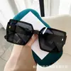 2024 Nuevas Gafas de Sol Cuadradas de Marco Grande TikTok de Alta Gama Tendencia de Moda Europea y Americana Transfronteriza Gafas de Sol con Protección UV