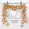 Vime de rosa de simulação para pendurar na parede, videira de flor artificial, 69 rosas, flor de plástico, videira de flor de seda, plantas