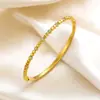 Aço Titânio Totalmente Banhado a Ouro Real, Mais Vendido Transfronteiriço, Pulseira com Ponto de Zircônia Microincrustado, Estilo Vintage, Luxo Leve, Sensação de Alta Qualidade