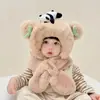 Gorro de Bebé Otoño e Invierno Lindo Cordero Bebé Felpa Protección de Orejas Gorro Cálido y Grueso de Punto para Niños y Niñas Invierno