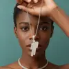 Collar de Pedrería Estilo Hip-Hop Callejero Creativo de Moda Estilo Billie Eilish Venta al por Mayor