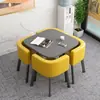 Mesa de Comedor Simple que Ahorra Espacio para Uso Doméstico, Adecuada para Apartamentos Pequeños, Mesa de Comedor para Negociaciones en Tiendas, Juego de Mesa y Sillas, Mesa Redonda para Recepción