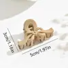 Pinza de Clip para Cabello Elegante Maillard Esmerilado de 5 cm con Lazo de Serpentina Simple Pinza de Agarre para Cola de Caballo Alta o Semi-Recogida Adorno para el Cabello