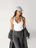 Camisola de Verano para Mujer Ropa Interior sin Espalda Acanalada Ajustada Sexy Realzadora de Busto Camisola Delgada