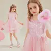 Hello Kitty Hello Kitty Vestido Princesa Verão Lantejoula 2025 Novo Estilo Doce Estilo Ocidental vestido