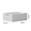 Cesta de Almacenamiento Plegable Gabinete de Cocina Artículos Varios Caja de Almacenamiento para Snacks Caja de Almacenamiento de Escritorio para el Hogar Cesta de Almacenamiento de Plástico Blanca