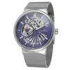 FORSINING 162 Reloj Mecánico Manual para Hombre con Correa de Malla Tejida Casual, Reloj Simple para Pareja