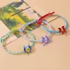 Pulsera de Cuerda de Cinco Colores Mariposa Sinfonía de Colores Pulsera Tejida a Mano para Adultos, Niños y Bebés, Cuerda Roja con Significado Festivo Mayoreo