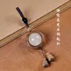 Nuevo Llavero de Tetera de Palo de Rosa con Colgante de Símbolo de Fortuna, Adorno de Mano para Mujeres, Cadena para Teléfono Estilo Masculino, Venta al por Mayor de una Pieza