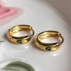 Pendientes de plata 925 con forma de hueso de oreja, con agujeros para las orejas, de alta calidad, con hebilla para las orejas, para mujer.