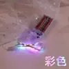 Cadena de luces LED de dos cajas de baterías transfronterizas, lámpara de alambre de cobre luminoso, cadena de luces de bola de onda, decoración especial para vacaciones de Navidad, estrella