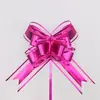 50 Flores de Tirar Mariposa Mate, Flores de Tirar con Cinta Grande para Navidad, Pascua y San Valentín, Lazos de Mariposa de Organza Transfronterizos