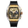 Reloj de cubo FOXBOX para hombre, juvenil, deportivo, multifunción, resistente al agua, calendario, reloj de cuarzo hueco 0015