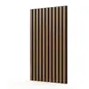 Paneles de pared personalizados para comercio exterior, paneles acústicos de fibra de poliéster, paneles de pared decorativos con aislamiento acústico y reducción de ruido, paneles acústicos de rejilla de MDF para KTV