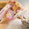 Llavero de Postre de Dibujos Animados Sanrio Bocadillos Kurome Melody Gato Kt Muñeca Colgante para Mochila Escolar Llavero de Coche