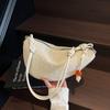 Bolso Bandolera Retro Versátil Transfronterizo para Mujer 2025 Nuevo Bolso de Silla de Montar Tejido Nicho Bolso Bandolera Casual de Moda Trendy