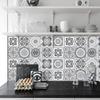 Nuevas Pegatinas de Azulejos Artificiales Retro Marroquíes Transfronterizas para Renovación de Pared y Piso de Cocina Decorativas Impermeables Resistentes al Desgaste