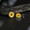 Prata 925 Banhada a Ouro Textura Martelada Contas Espaçadoras Multi-Pedras Pulseira Colar DIY Acessório Espaçador Versátil