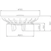 Pieza de Repuesto para Colador de Fregadero de Cocina, Material de Acero Inoxidable, Colador de Fregadero Universal Compatible con Filtro de Fregadero Ikea